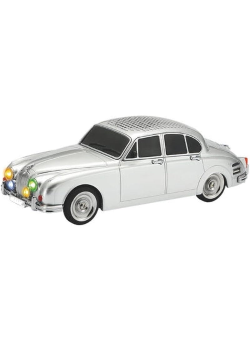 Vintage Wireless Bluetooth Speaker - Classic Retro Car-Shaped Portable Audio - HD Sound with Deep Bass & LED Lights - Hands-Free Calling, FM Radio, USB, TF Card & AUX Support - 1200mAh Rechargeable Battery - Image 1